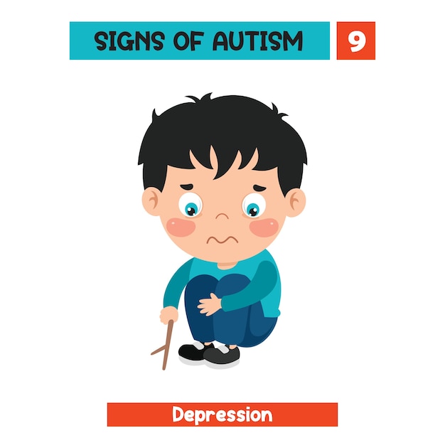 Concept drawing of autism awareness