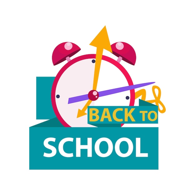 A concept of education label for back to school
