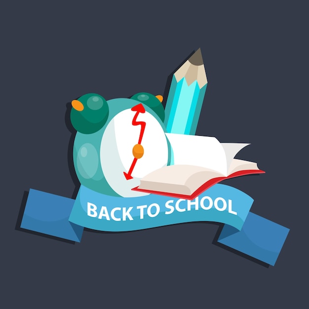 A concept of education label for back to school