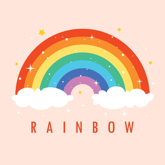 Concept Een Kleurrijke Regenboog