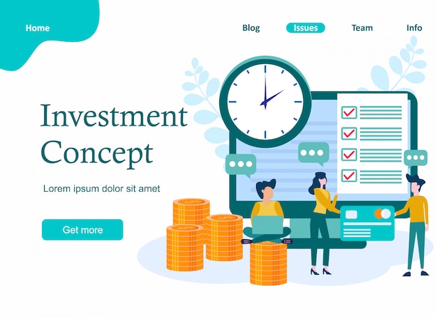 Concept Financial investments