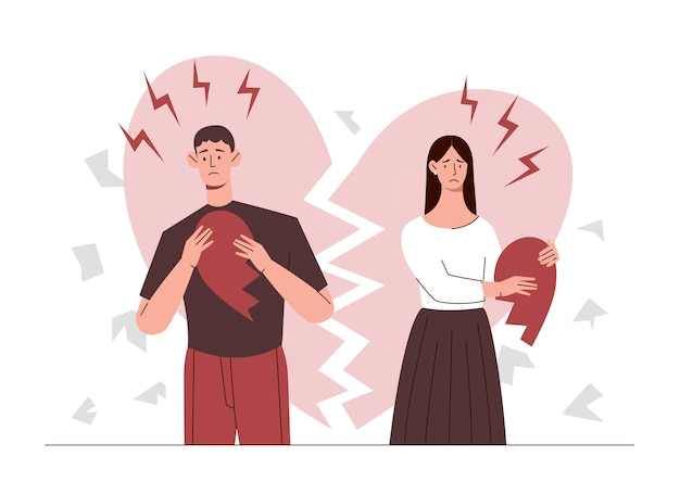 concept of heartbreak