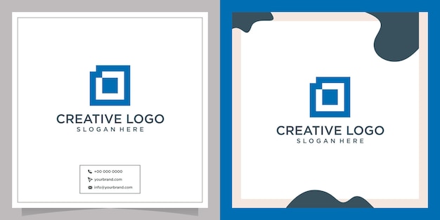 Vettore concept logo design icona creativa o