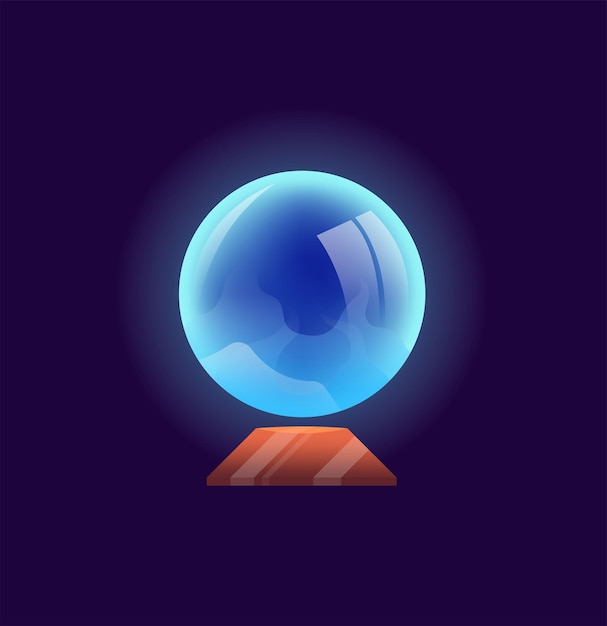 Vector concept magic element ball a mesmerizing flat vector illustration created for web use