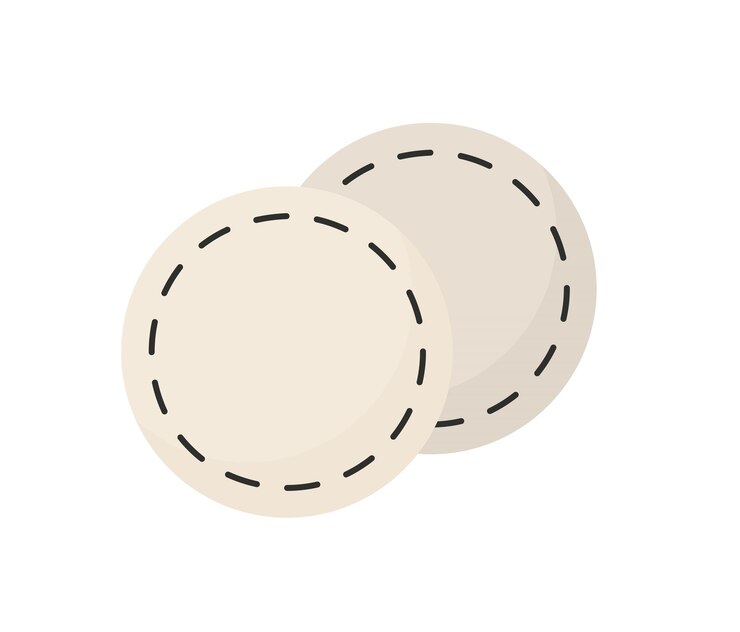 Vector concept manicure accessories cotton pads this flat vector illustration crafted for web use