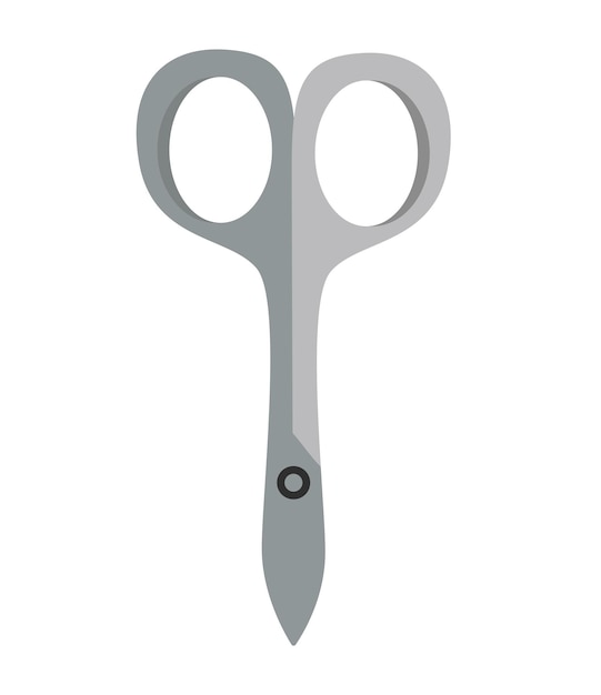 Концепция Маникюрные аксессуары ножницы Эта плоская векторная иллюстрация предназначена для использования в Интернете