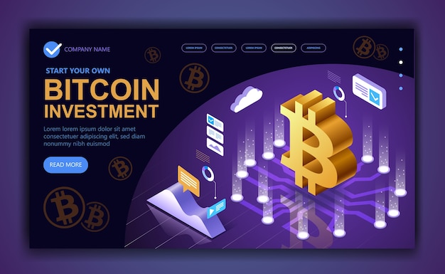 Concept modern business dedicated to bitcoin