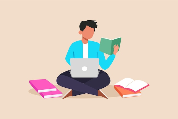 Concept of productivity boosting Vector colorful illustration