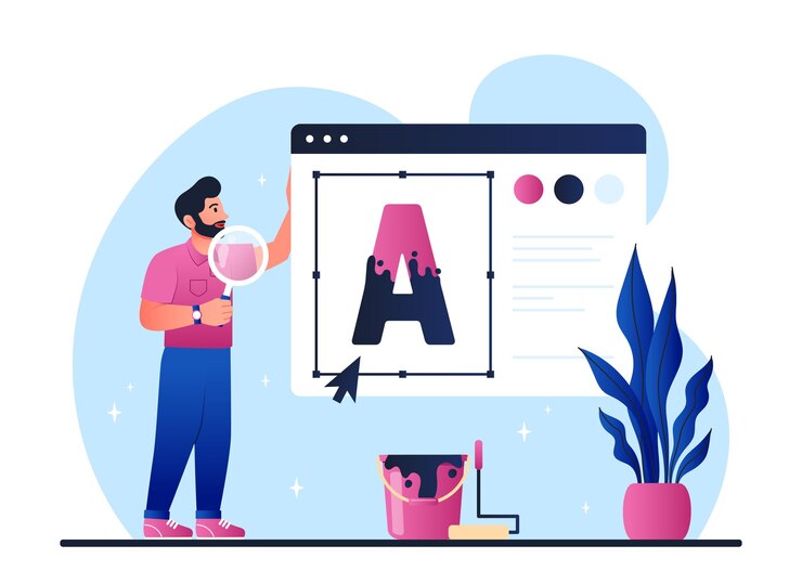Vector concept of rebranding