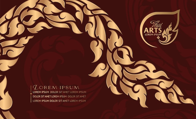 Concept of Thai Art vector designs