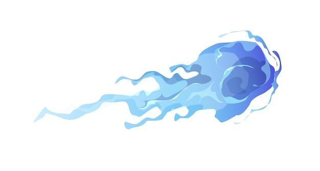 Vector concept trace explosion wave spot fire water this flat vector concept cartoon design