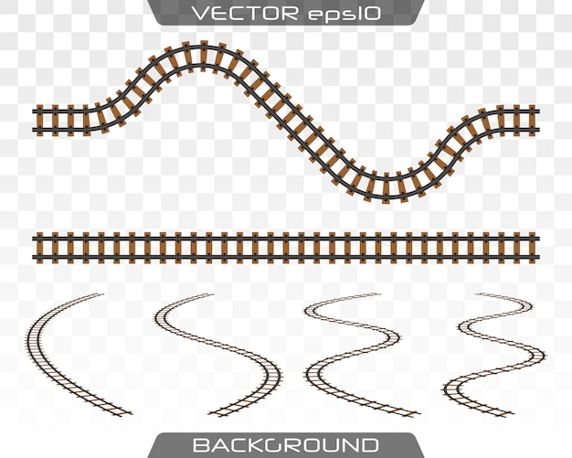 Vector concept of train transportation, metro, railroad.