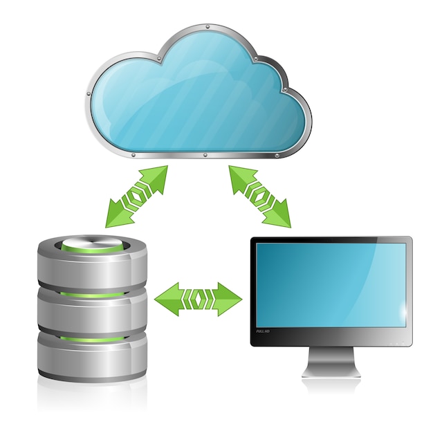 Concept van cloudcomputing