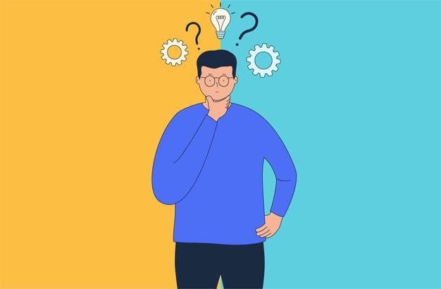 Concept van denken en keuze bedachtzaamheid en probleemoplossing De mens kiest tussen twee opties