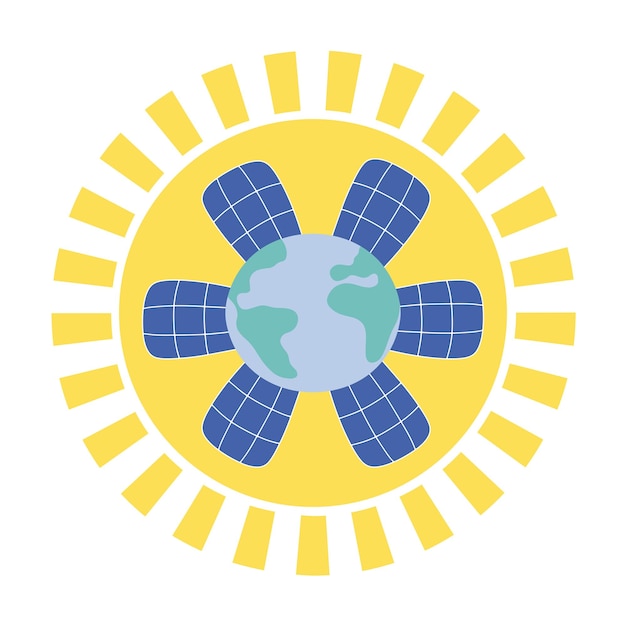 Concept van duurzame ontwikkeling esg groene energie duurzame industrie met zonnepanelen