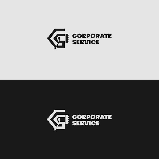 Vector concept van het logo van de corporate service