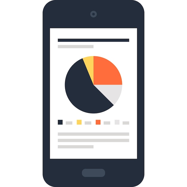 Concept van platte webiconen op het dashboard