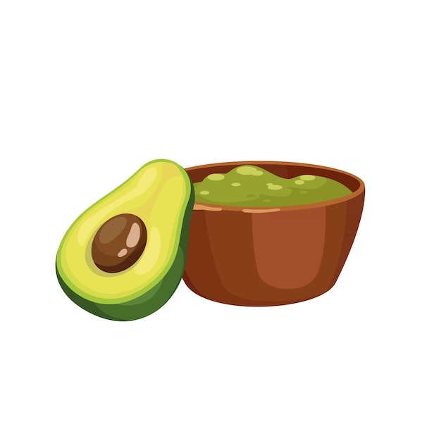 Vector concept welcome to mexico guacamole this illustration depicts a concept of mexico through