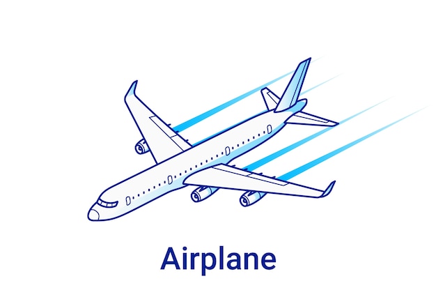 현대 비행기 흰색 절연 개념