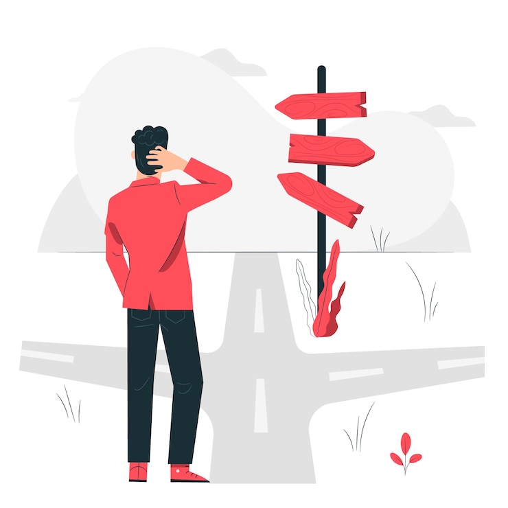 Vector conceptillustratie onderweg
