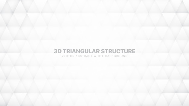 Концептуальные 3D треугольники Белый абстрактный фон