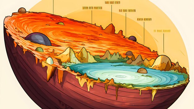 Vector conceptual of climate change and global warming with melting icebergs rising sea levels and extrem