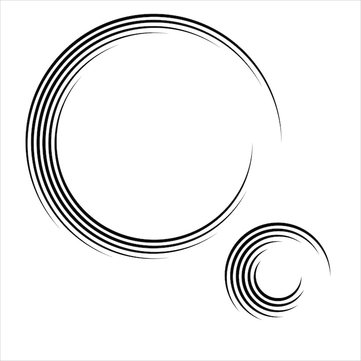 Vector conceptual design of abstract circle illustration
