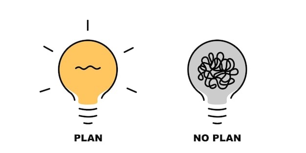 Conceptual illustration of existing plan and no plan