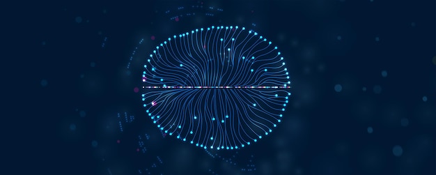 Conceptual technology illustration of artificial intelligence