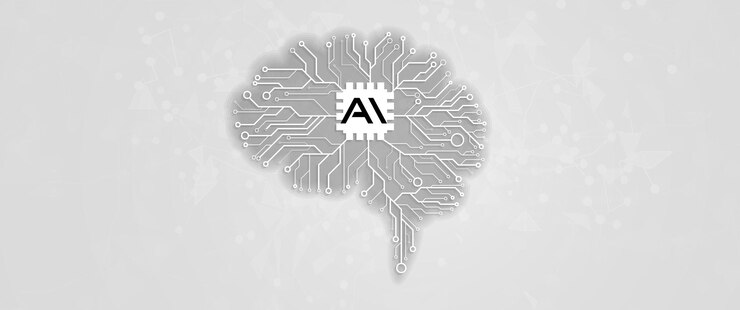 Vector conceptual technology illustration of artificial intelligence