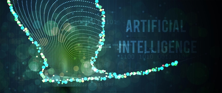 Vector conceptual technology illustration of artificial intelligence