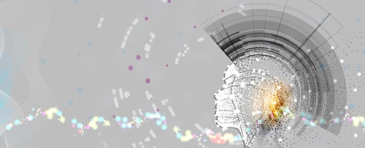Vector conceptual technology illustration of artificial intelligence