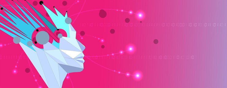 Vector conceptual technology illustration of artificial intelligence