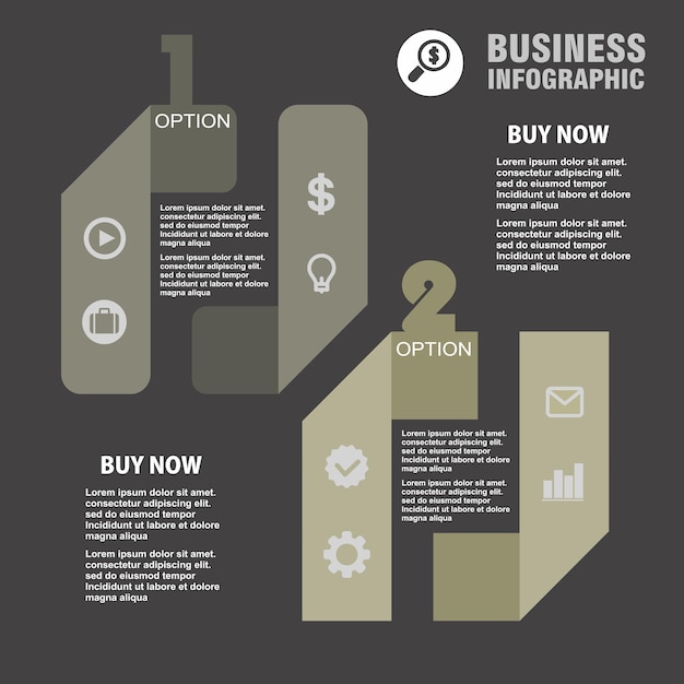 Conceptual vector Design template infographics element