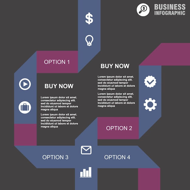 Conceptual vector Design template infographics element