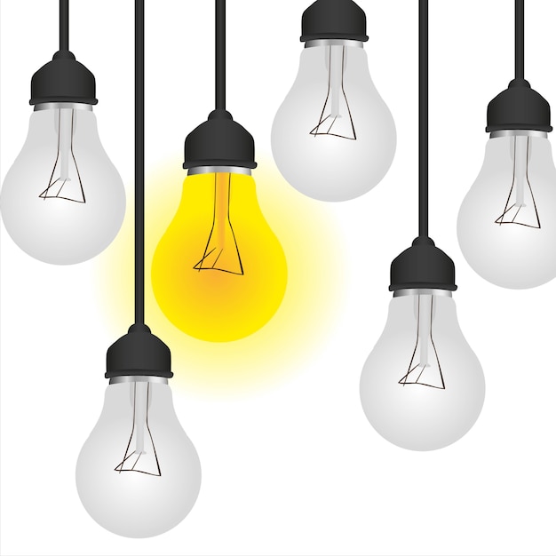 Conceptuele lamp geïsoleerd op wit