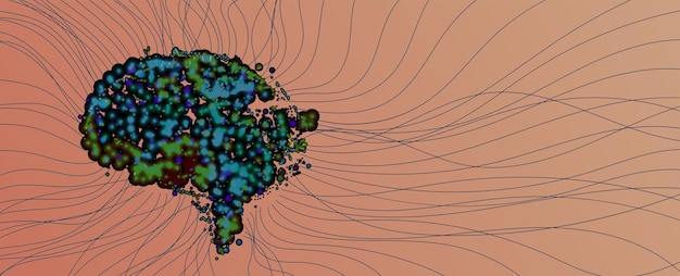 Vector conceptuele technologieillustratie van kunstmatige intelligentie