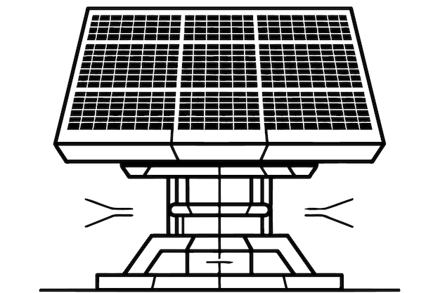 Conceptuele zonne-energiepanelen