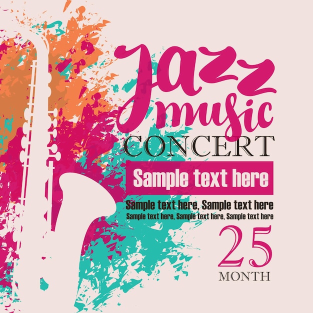 Concert of jazz music festival