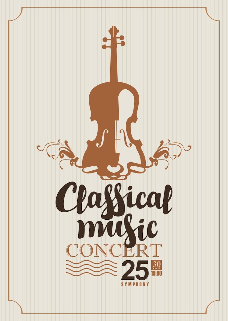 Vector concert van klassieke muziek