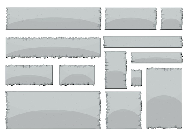 漫画スタイルのベクトル図のコンクリート板