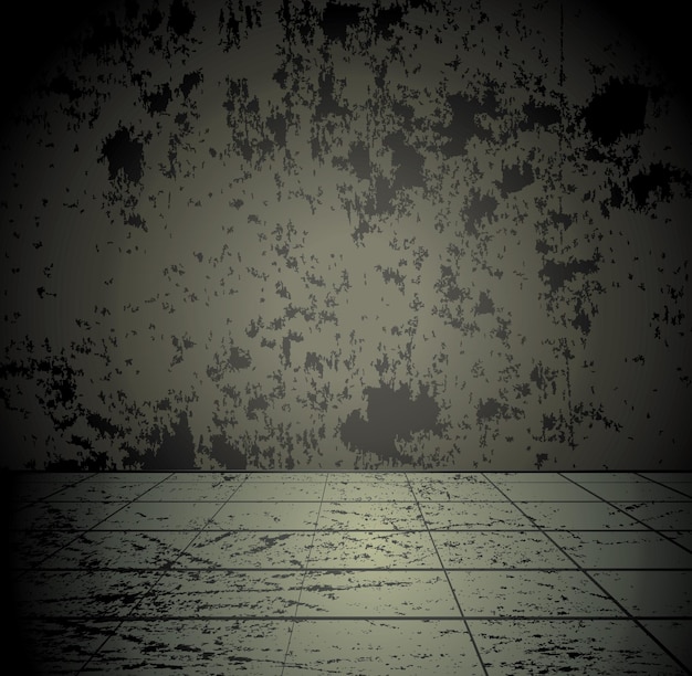 Concrete grunge room