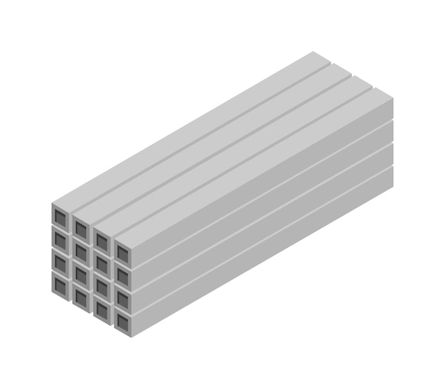 Vector concrete products isometric