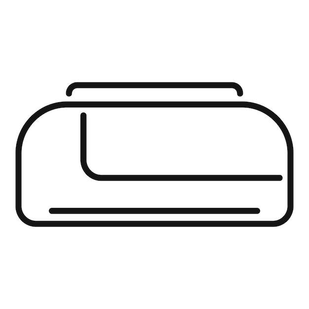 コンディショナーを設置するアイコンは,気候制御のための壁に装着されたユニットを示しています.