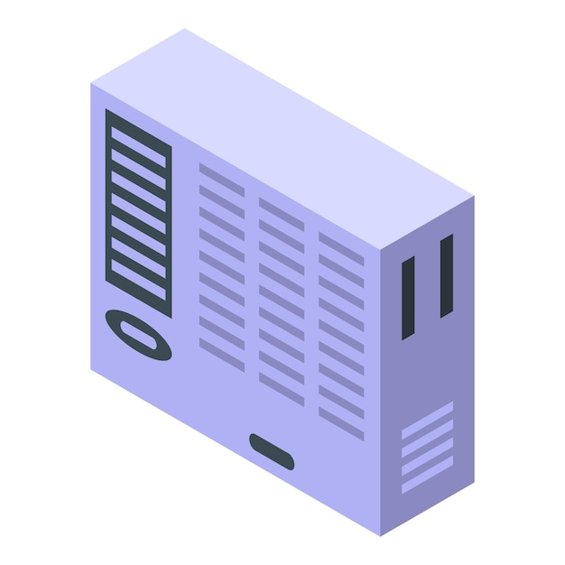 Conditioner system icon isometric vector Air conditioner repair Home service