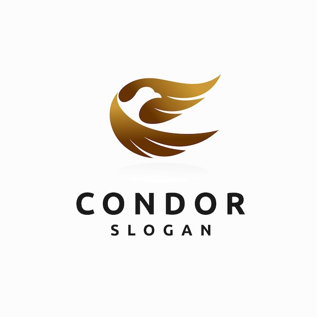 Condor logo with lettering concept