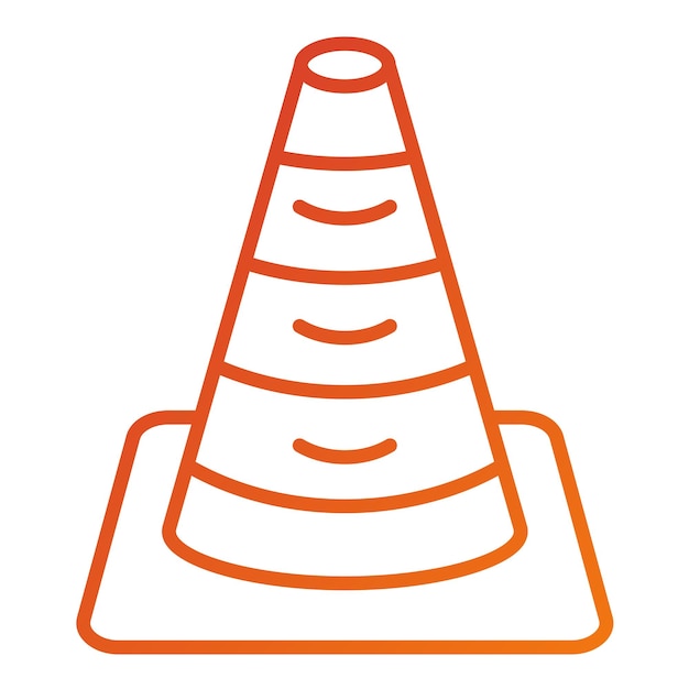 Vector cone icon style