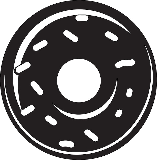 Confectionery Charisma Iconic Donut Vector Glazed Goodness Donut Logo Design