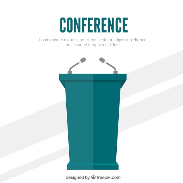 Conference podium