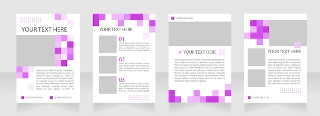 Progettazione del layout dell'opuscolo vuoto del programma della conferenza